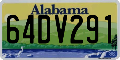 AL license plate 64DV291