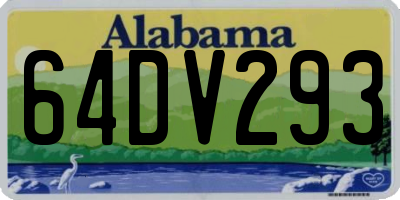 AL license plate 64DV293