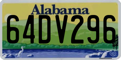 AL license plate 64DV296