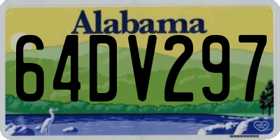 AL license plate 64DV297