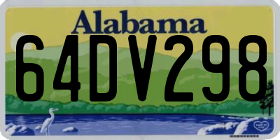 AL license plate 64DV298
