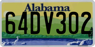 AL license plate 64DV302