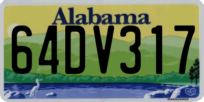 AL license plate 64DV317
