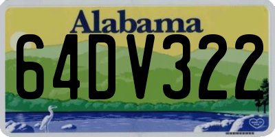 AL license plate 64DV322
