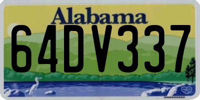 AL license plate 64DV337