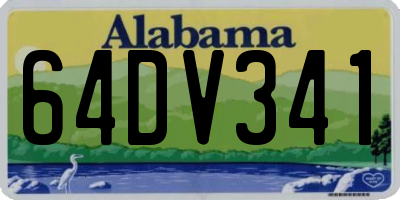 AL license plate 64DV341