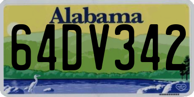 AL license plate 64DV342