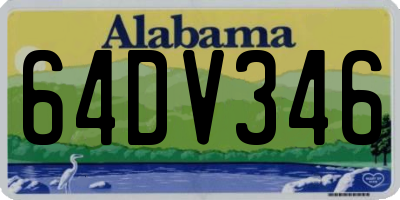 AL license plate 64DV346