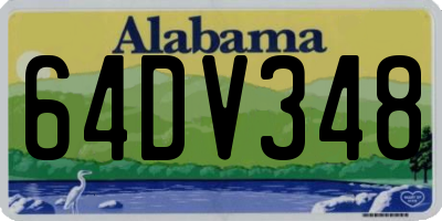 AL license plate 64DV348