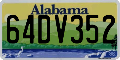 AL license plate 64DV352