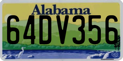 AL license plate 64DV356