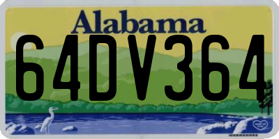 AL license plate 64DV364