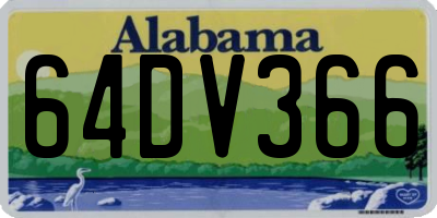 AL license plate 64DV366