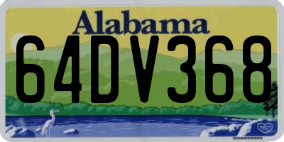 AL license plate 64DV368
