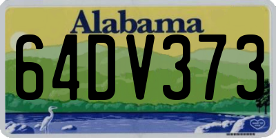 AL license plate 64DV373