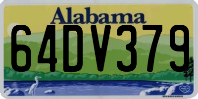 AL license plate 64DV379
