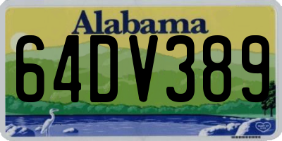 AL license plate 64DV389