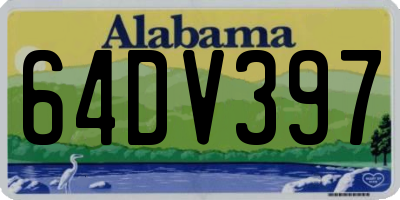 AL license plate 64DV397