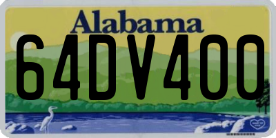 AL license plate 64DV400