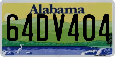 AL license plate 64DV404