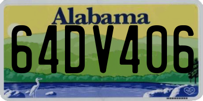 AL license plate 64DV406