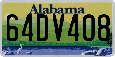 AL license plate 64DV408