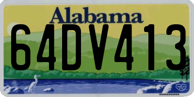 AL license plate 64DV413