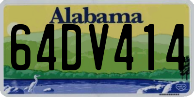 AL license plate 64DV414