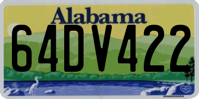 AL license plate 64DV422