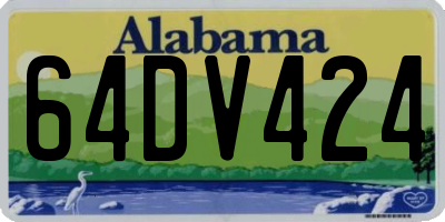 AL license plate 64DV424