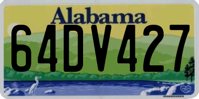 AL license plate 64DV427