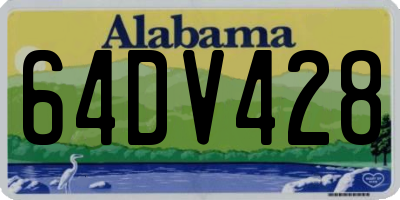 AL license plate 64DV428