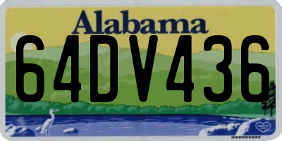 AL license plate 64DV436