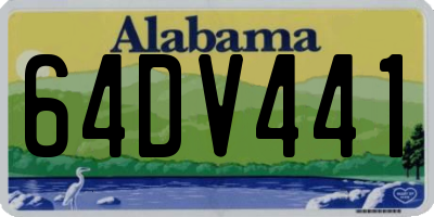 AL license plate 64DV441