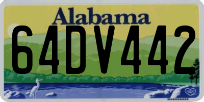 AL license plate 64DV442
