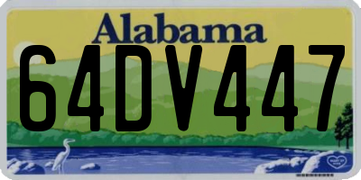 AL license plate 64DV447