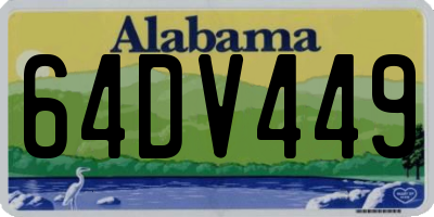 AL license plate 64DV449