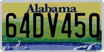 AL license plate 64DV450