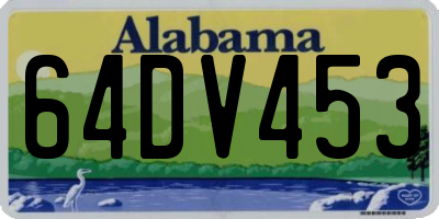 AL license plate 64DV453