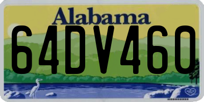 AL license plate 64DV460