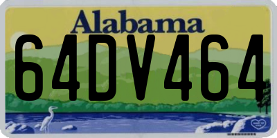 AL license plate 64DV464