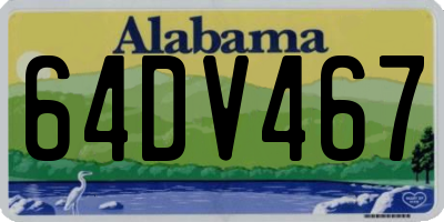 AL license plate 64DV467