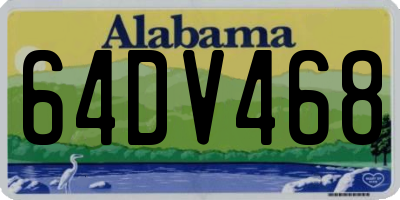 AL license plate 64DV468