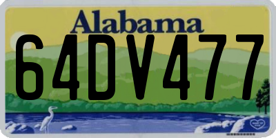 AL license plate 64DV477