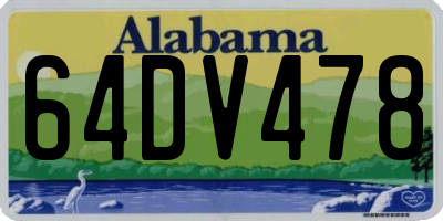 AL license plate 64DV478