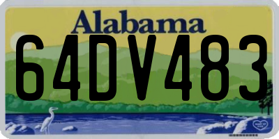 AL license plate 64DV483