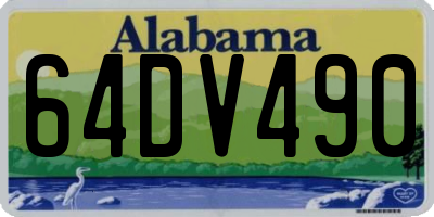 AL license plate 64DV490