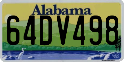 AL license plate 64DV498