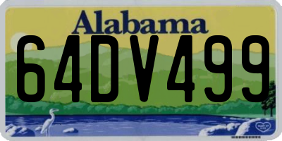 AL license plate 64DV499