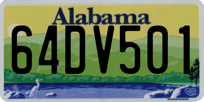 AL license plate 64DV501